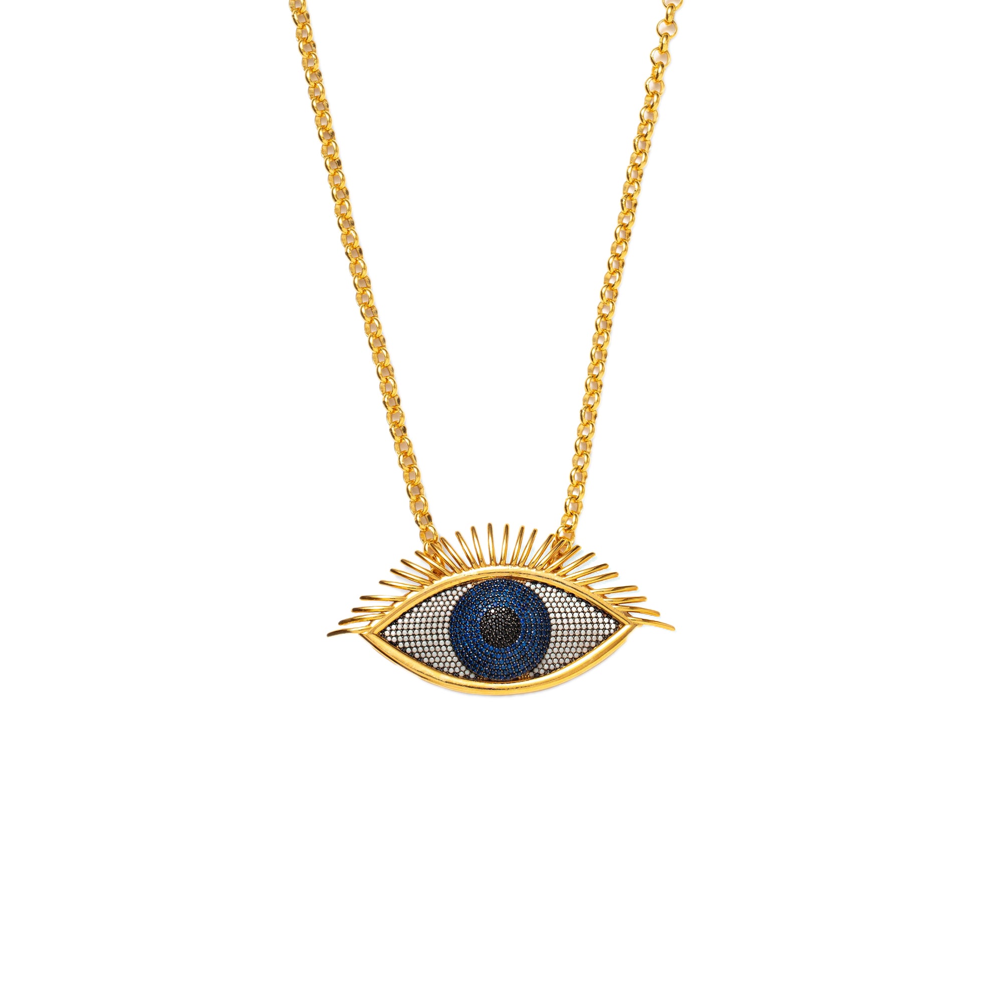 Necklace with store an eye