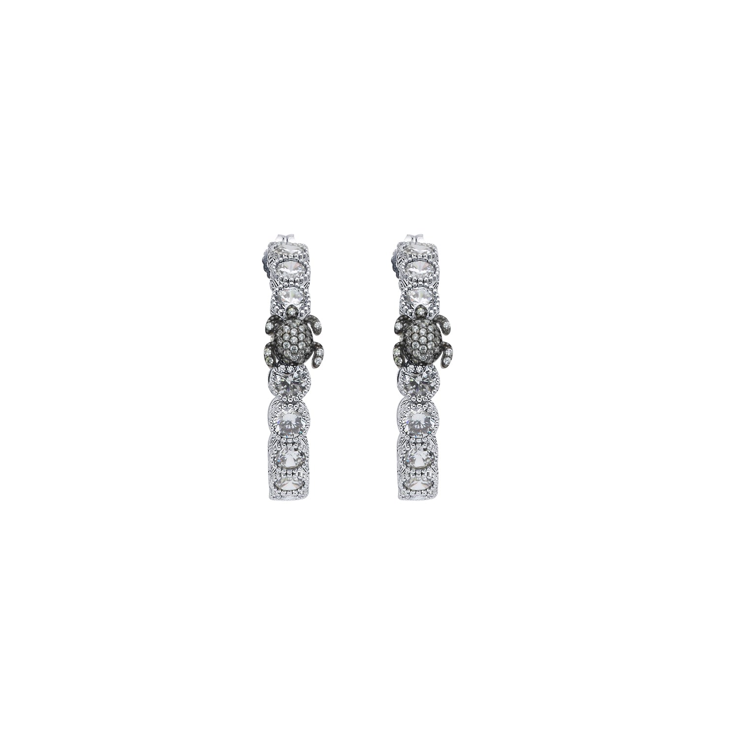 SERDARINO TENNIS HOOP EARRINGS