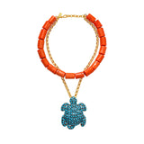 TARTARUGA CORAL NECKLACE