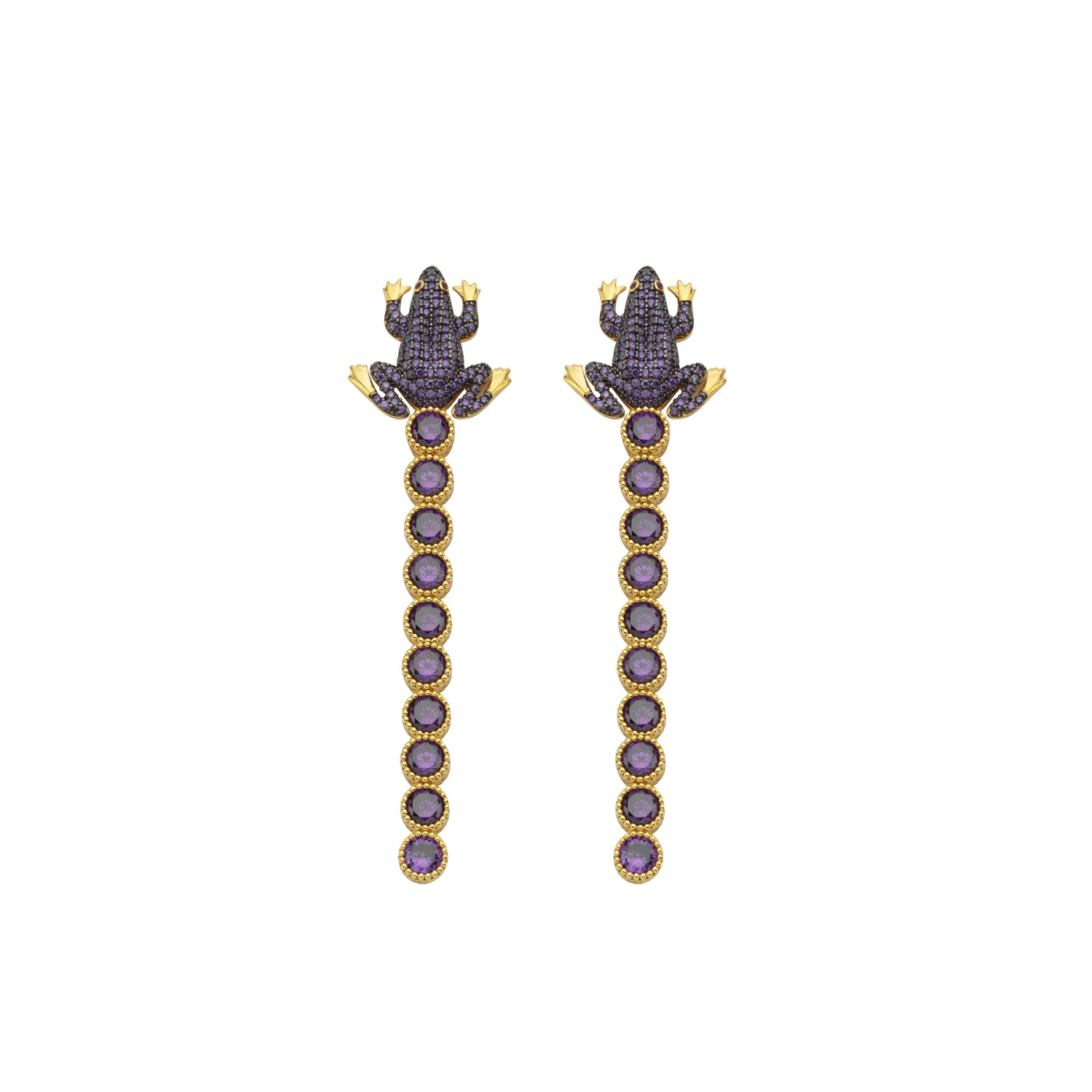 FROG TENNIS EARRINGS