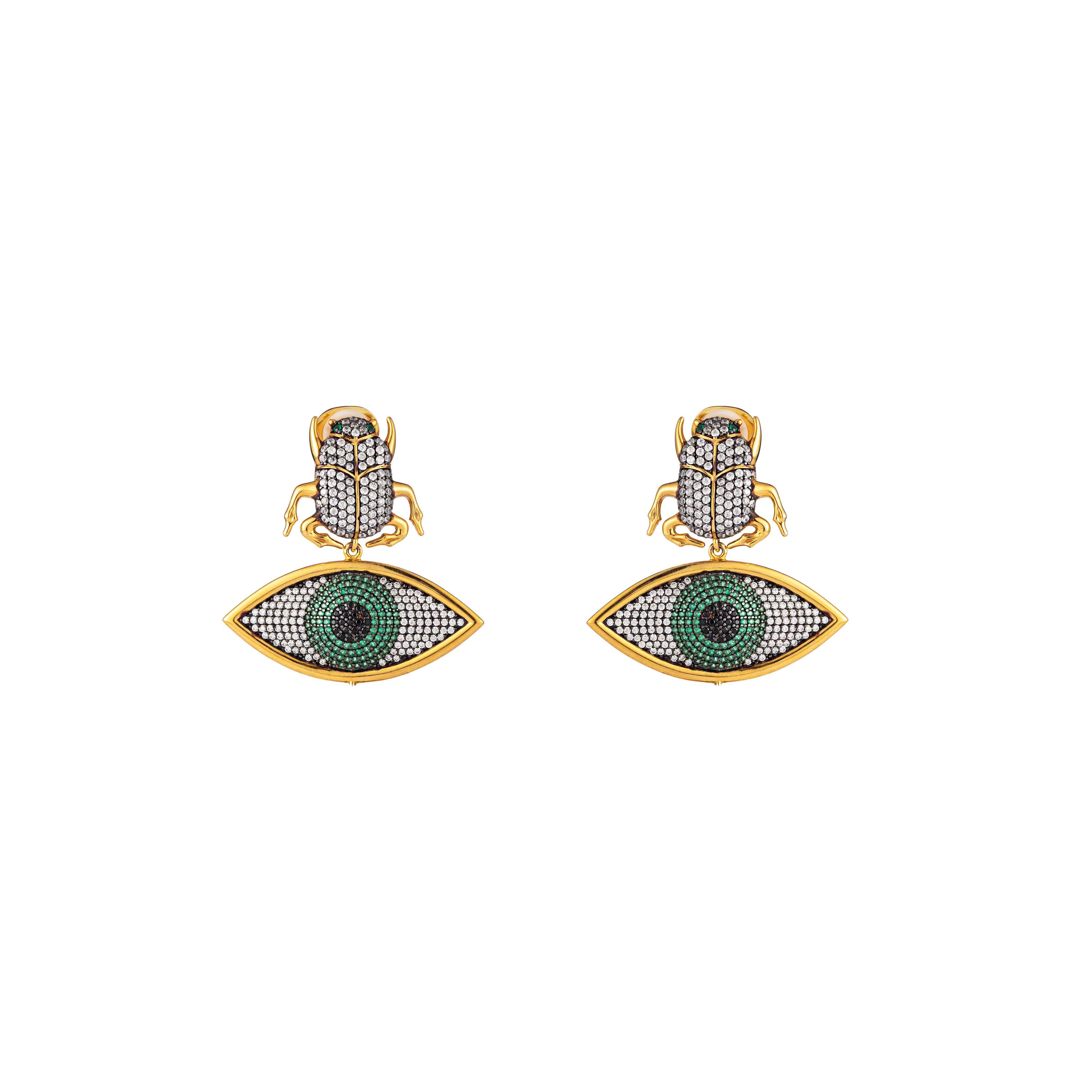 SCARAB KISMET EARRINGS