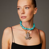 MEGA FROG TURQUOISE NECKLACE