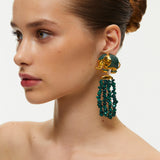 ELEPHANT MALACHITE EARRINGS