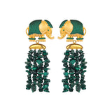 ELEPHANT MALACHITE EARRINGS