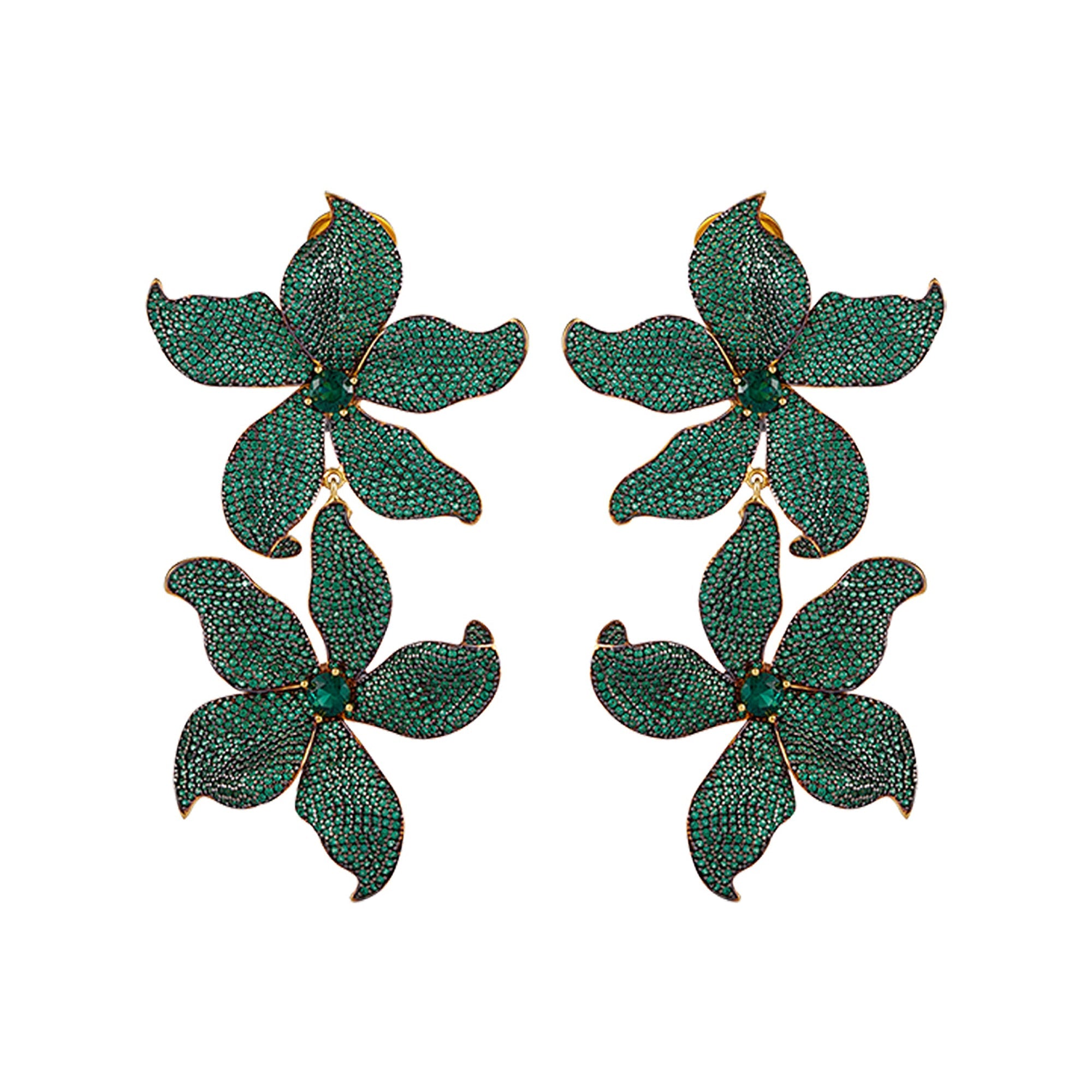 DOUBLE LILIUM EARRINGS