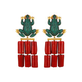 FROG CORAL EARRINGS