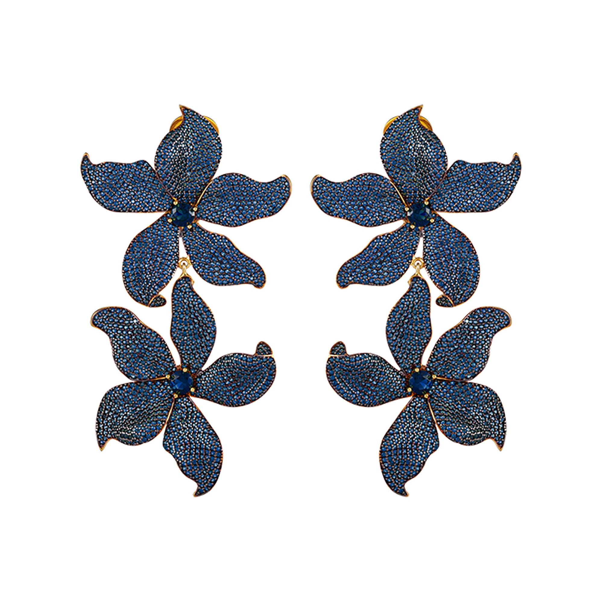 DOUBLE LILIUM EARRINGS