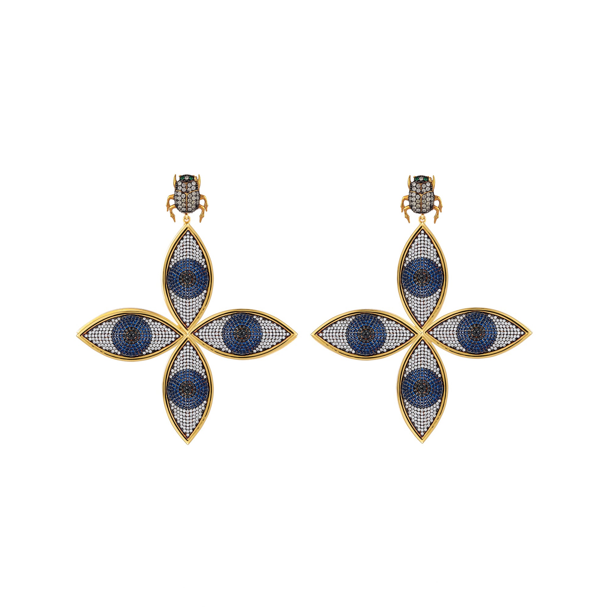 SCARAB HORUS EARRINGS