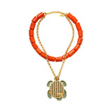 TARTARUGA CORAL NECKLACE